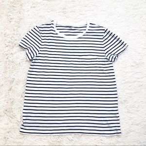 Madewell Tops - Madewell White Striped T-Shirt Madewell Tops - Madewell White Striped T-Shirt